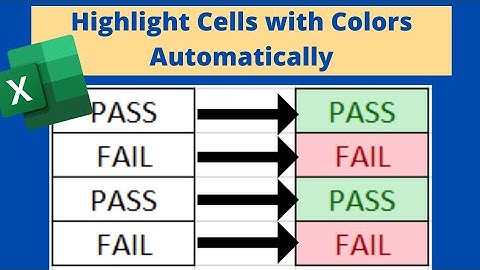 How to highlight cells with Conditional Formatting Automatically in Microsoft Excel without formula