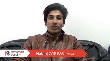 Nabin Joshi Gets Job Placement at Trimax after CCIE R&S Training | Network Bulls