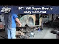 JBugs - 1971 VW Super Beetle - Body Removal