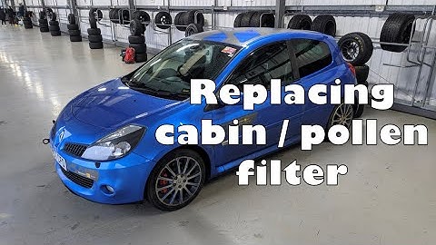 Renault Clio Sport 197 (MK3) cabin/pollen filter replacement