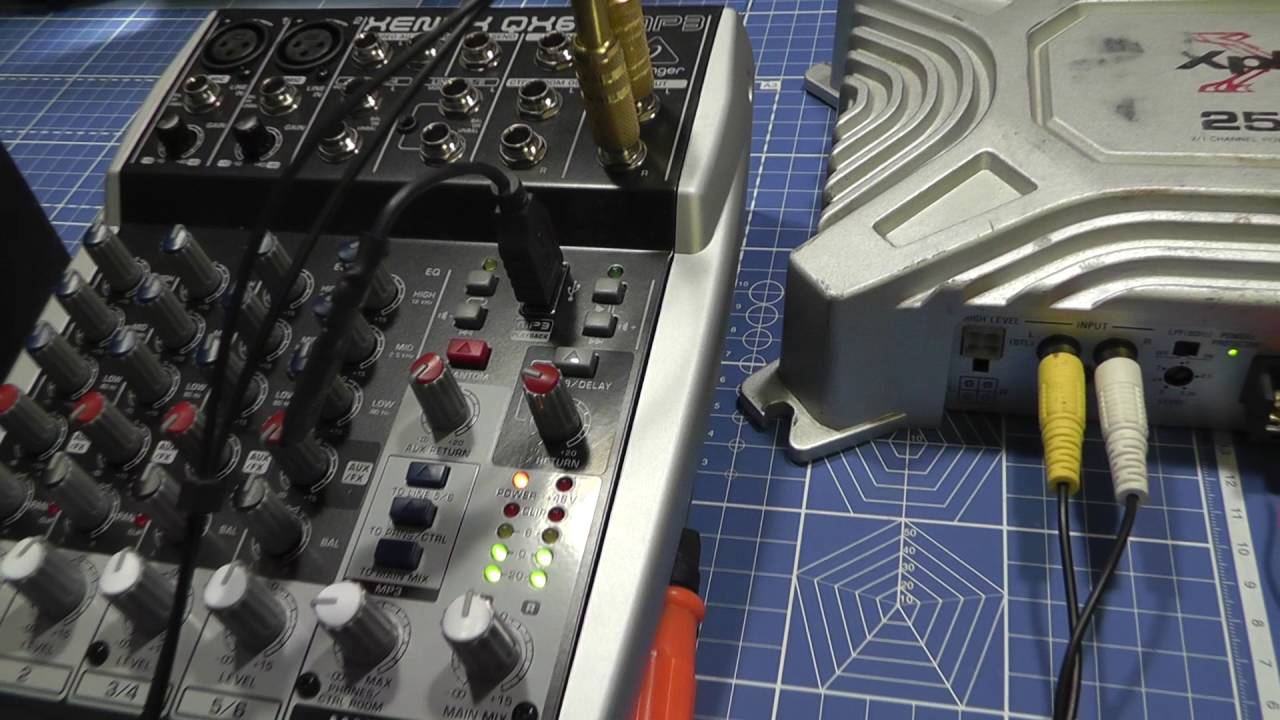 Подключение автоусилителя Sony XM-502Z 250W - YouTube