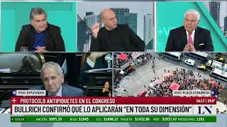 Fuerte operativo de seguridad en el Congreso; debate de la Ley de Bases y el paquete fiscal