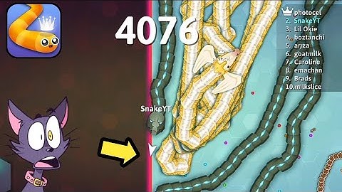 Snake.Io Tiny Noob Snake Trolling Top 4 Giant Snakes! Epic Snakeio  Gameplay