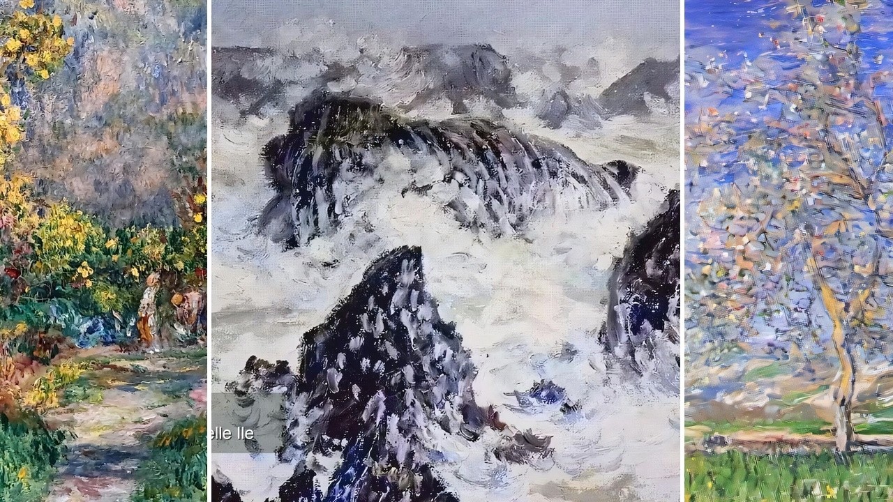 Fine Art TV — Silent Art Gallery · August 22 Night | Storm off the Coast of Belle Ile… & others