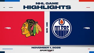 Nhl Highlights Blackhawks Vs. Oilers - November 1, 2025