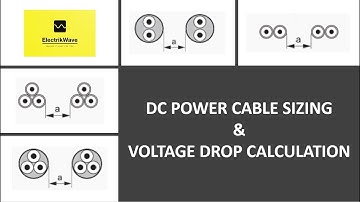 DC Cable Sizing & Volt drop calc