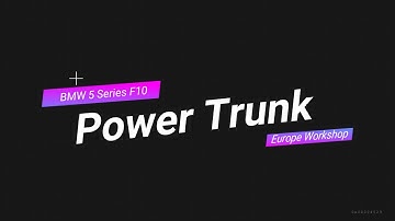 BMW F10 Power Trunk Automatic Tailgate Foot Sensor