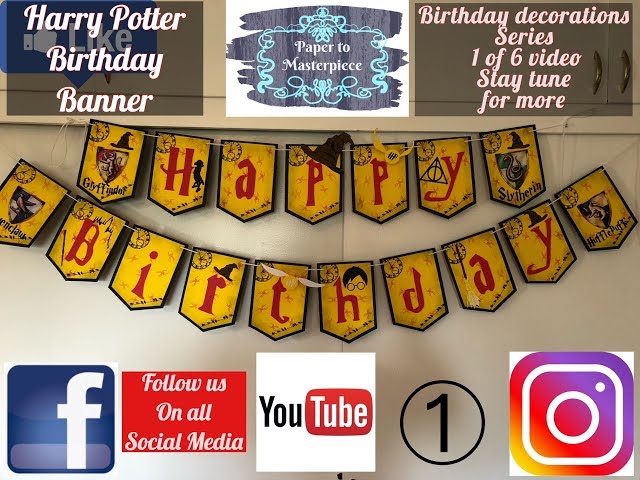Harry Potter birthday banner 1/6 (( 18+ and Older ONLY )) 