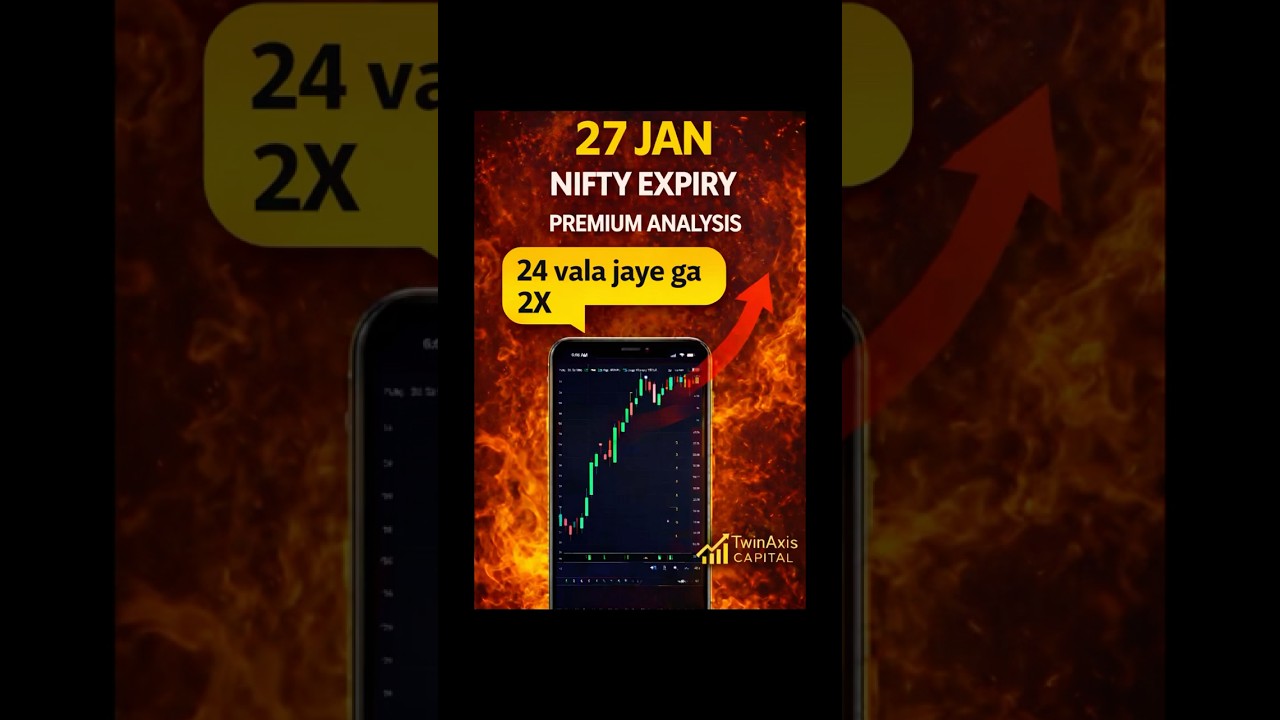 27 Jan NIFTY  EXPIRY Premium Analysis – Big Move Coming? 