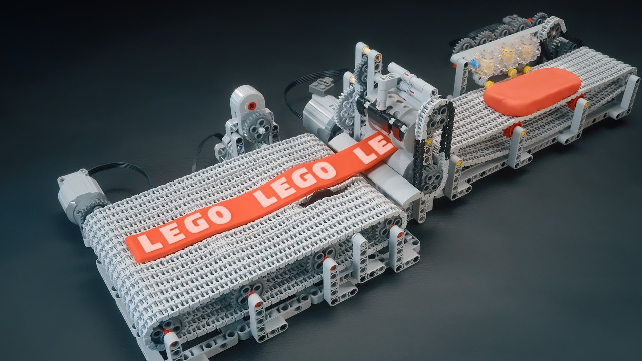 LEGO Factory Line - Making and Testing #lego #rollingmill #satisfying