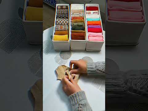 طريقة طي وترتيب الجوارب