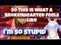 A heart broken Pekora cried because she got cheated on by Rin