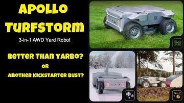 Apollo Turfstorm 3-in-1 AWD Yard Robot on Kickstarter