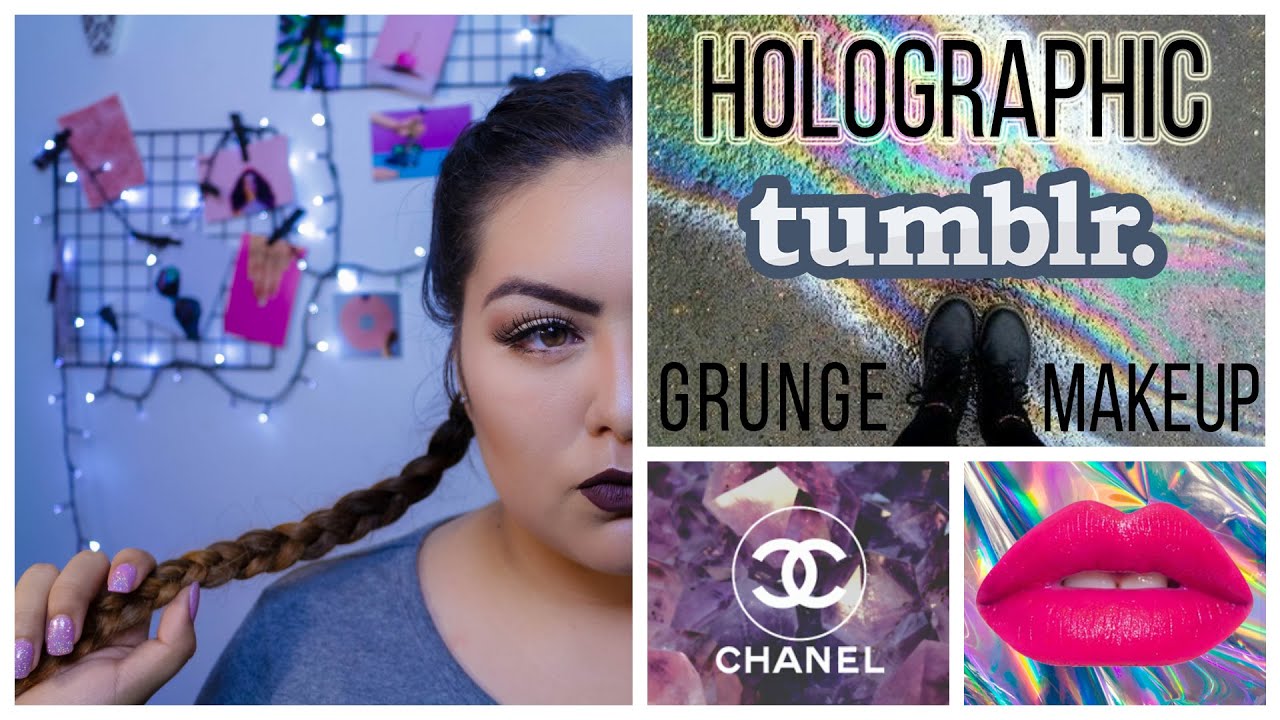 grunge tumblr makeup holo edition fernanda youtube