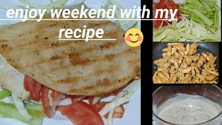 chicken tortilla wrap recipe | Most Delicious 😋 wrap by happy cooking happy life  | ready in Second