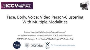 Face, Body, Voice: Video Person-Clustering with Multiple Modalities - Spotlight