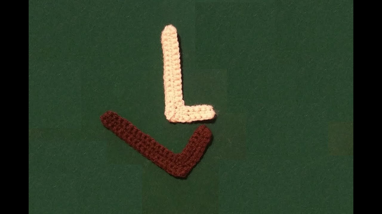lettera L all'uncinetto - Alfabeto all'uncinetto - tutorial crochet letter L