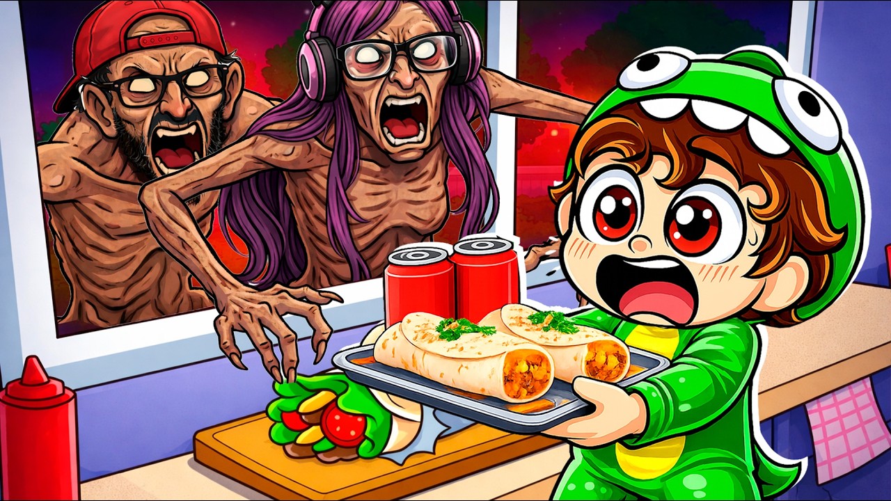 NUNCA VENDAS COMIDA a las 3AM en Roblox Scary Shawarma Kiosk | Dylan Juega