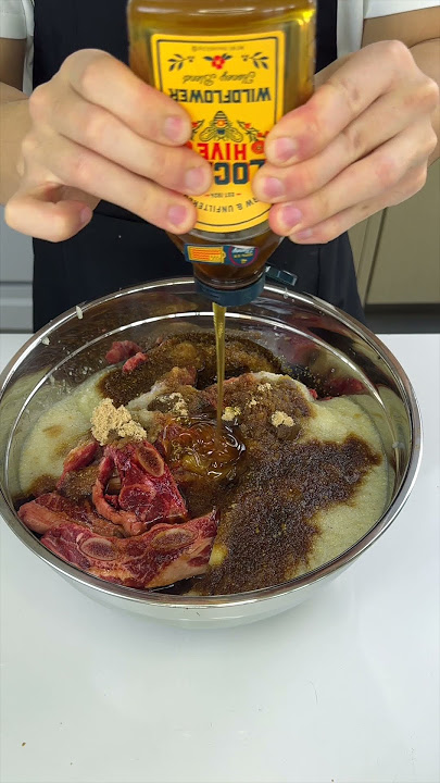 Korean Short Ribs, Galbi #shortribs #koreanfood #easyrecipe #steak