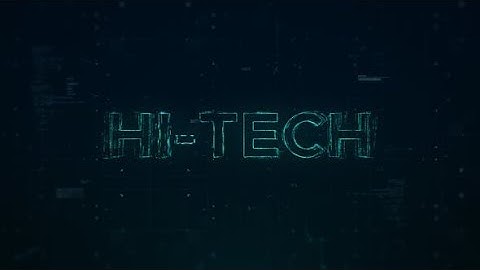 Hi-Tech Opener (After Effects template)