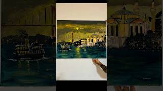 I didn’t paint a city…I painted a feeling.#art #istanbul #like #artist #painting
