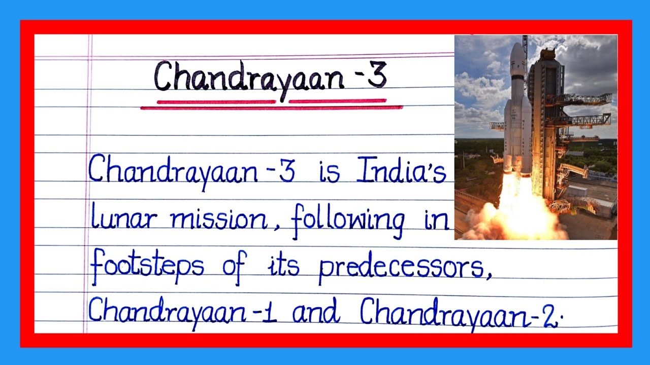 english assignment on chandrayaan 3