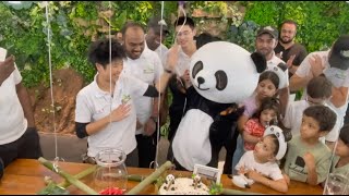 لأول مرة يحتفل الباندا الصيني العملاق بعيد ميلاده في الشرق الأوسط