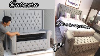 CABECERA Y BANQUETA BAÚL CAPITONE / DIY /PARTE 1