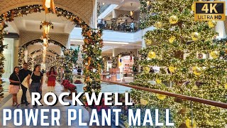 Christmas Walk at POWER PLANT MALL in ROCKWELL | MAKATI CITY [4K| Philippines  November 2023