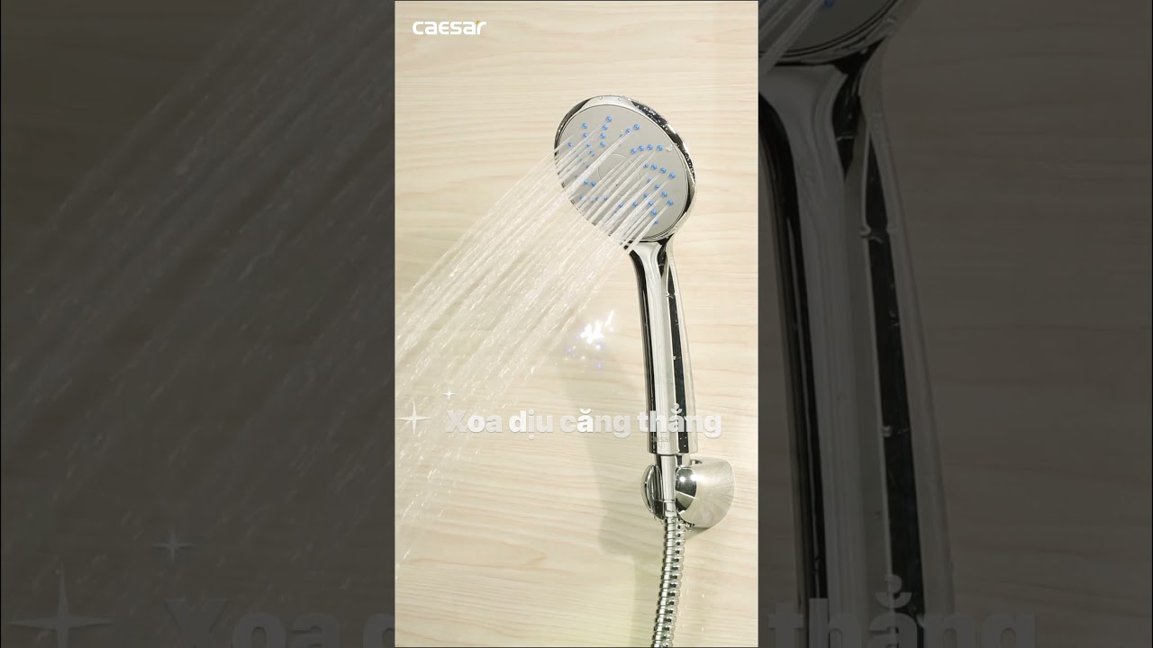 Video thiết bị vệ sinh Caesar – Sen nóng lạnh kết hợp bộ phụ kiện sen tắm đứng Caesar S360C - BS126
