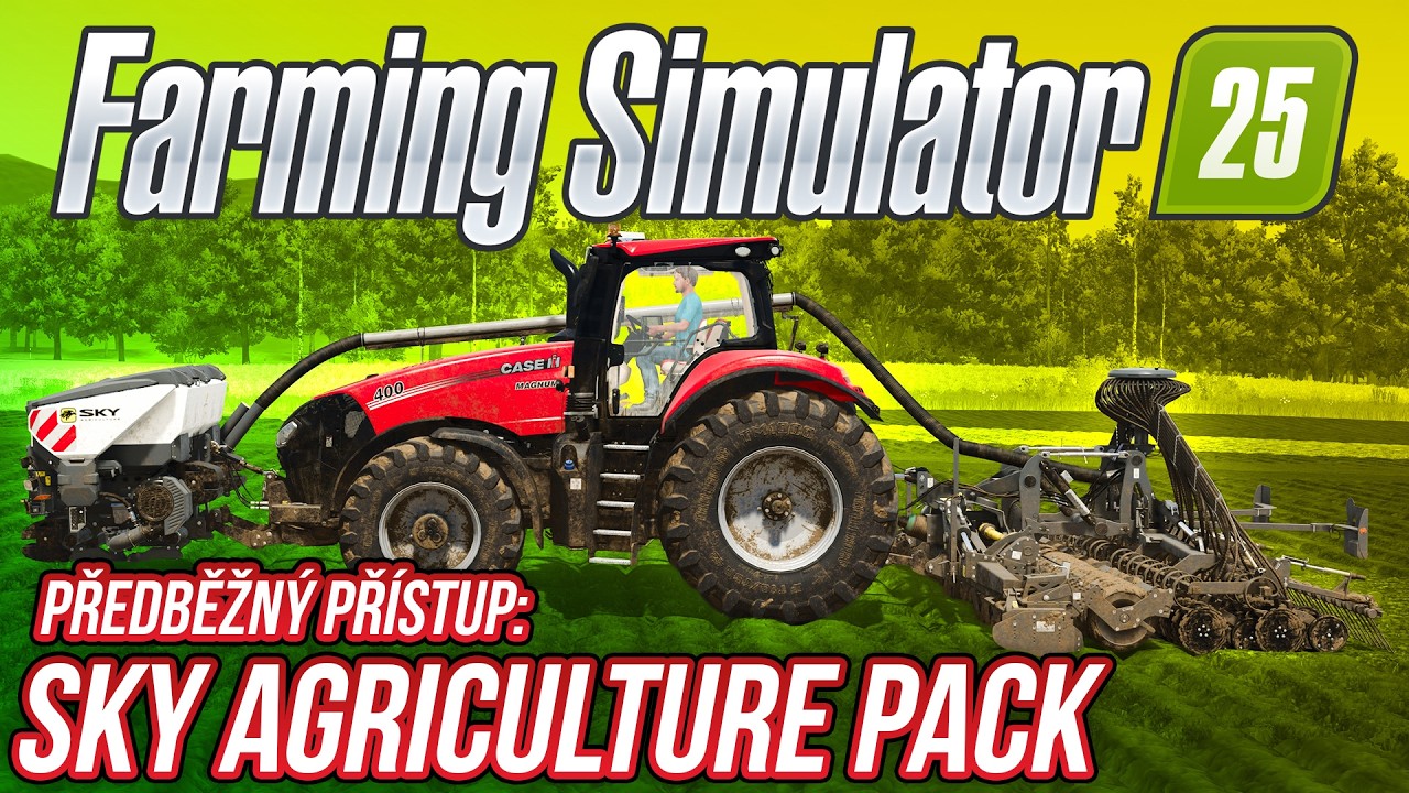 PRVN&Iacute; DOJMY ZE SKY AGRICULTURE PACK: NOV&Aacute; TECHNIKA & RE&Aacute;LNĚJ&Scaron;&Iacute; ZNEČI&Scaron;TĚN&Iacute;! | Farming Simulator 25