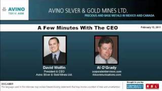 A Few Minutes With The Ceo Avino Silver Gold Mines Ltd.