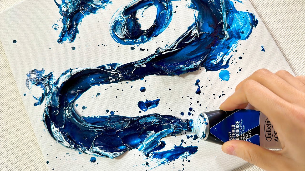 絵の具から龍が飛び出すアート🎨 - YouTube