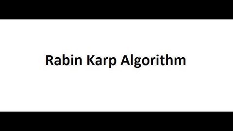 Rabin Karp Example