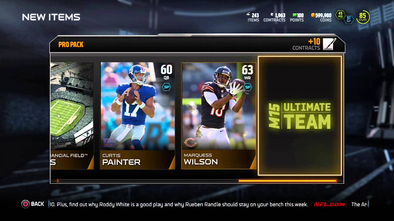 Mut 15: Road to the playoff pack opening