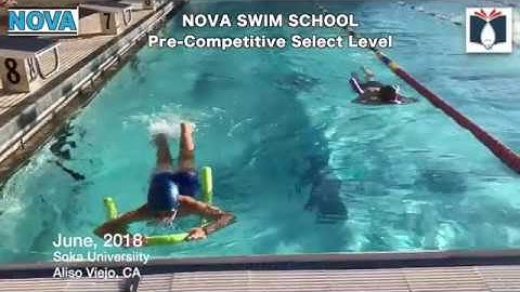 SFM PRECOMP:  FREESTYLE Noodle Head Front Quick Breath FLUTTER KICK at Nova Swiim School