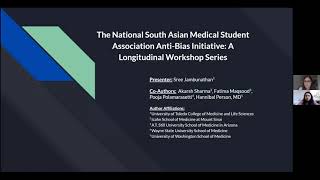 "The National SAMSA Anti-Bias Initiative: A Longitudinal Workshop Series" - Sree Jambunathan, 2022