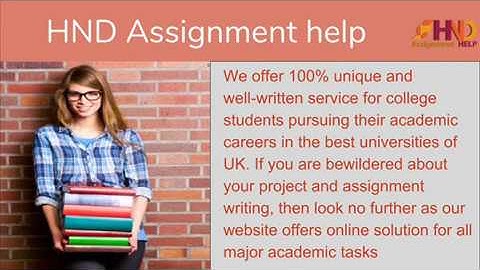 hnd assignment help