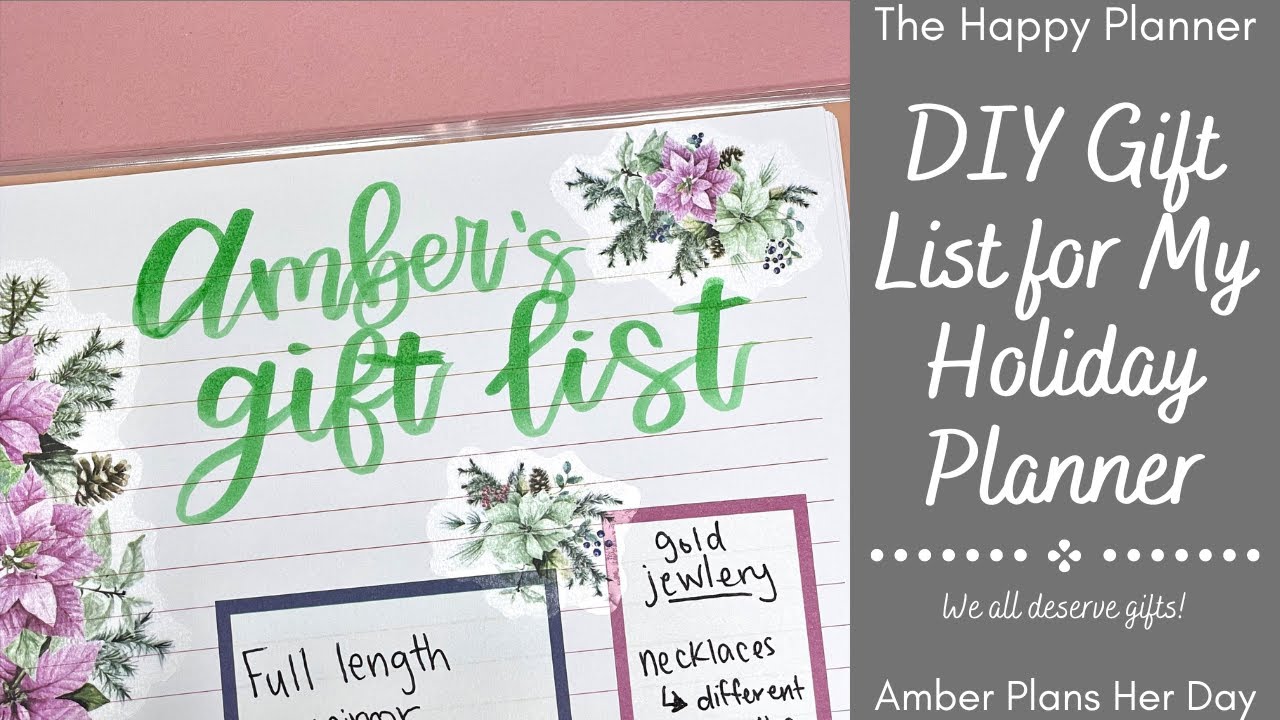 diy-gift-list-happy-planner-holiday-planner-youtube