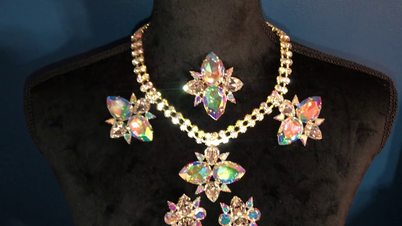 Ab & Crystal Necklace YouTube