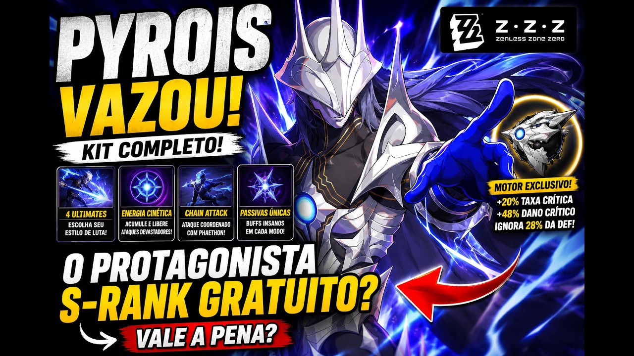 PYROIS VAZOU! KIT COMPLETO, HABILIDADES, ULTIMATES E MOTOR | Zenless ...
