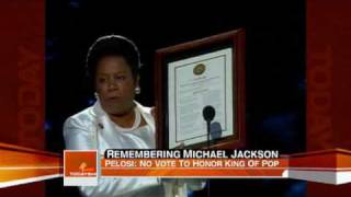 Pelosi rejects Michael Jackson resolution