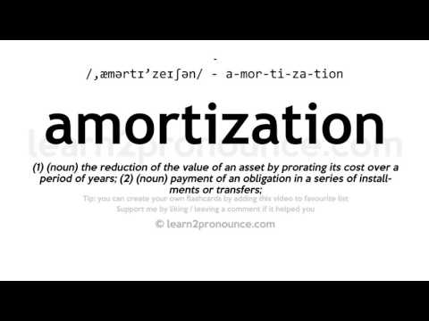 Pronunciation of Amortization | Definition of Amortization