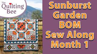 Sunburst Garden Block of the Month Sew Along: Month 1