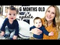 6 MONTH OLD BABY UPDATE | sitting up, eating solids, sleep schedule