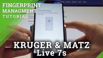 How to Add Fingerprint in KRUGER & MATZ Live 7s - Set Up Screen Lock