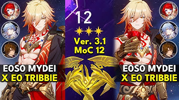 E0S0 Mydei x Tribbie | Memory of Chaos Floor 12 3 Stars | Honkai: Star Rail 3.1