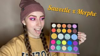 Saweetie x Morphe 24A Artist Pass Palette Review \& Tutorial