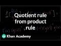 Quotient and Product Rule Concepts