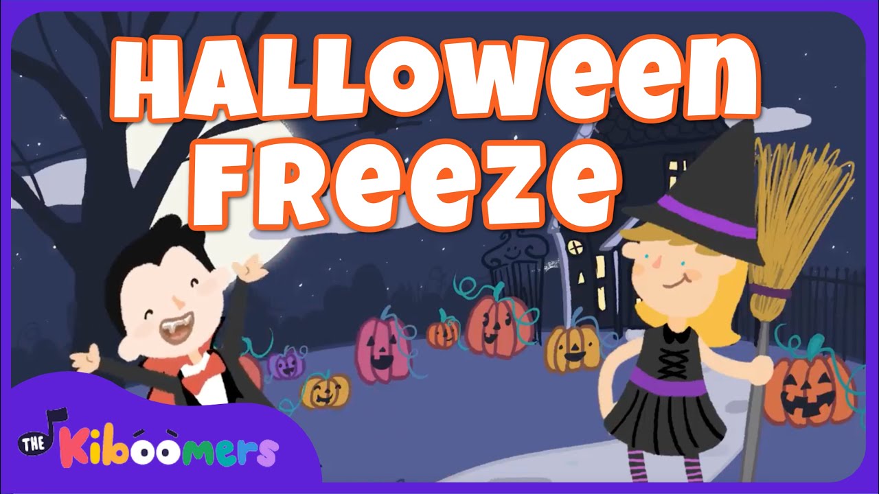 Halloween Freeze Dance - The Kiboomers Halloween Song - Circle